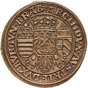 ¼ Guldiner - Maximilian I Pattern; Hall reverse image