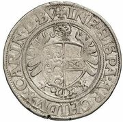¼ Thaler - Ferdinand I Klagenfurt, Austria, 1546-1555 reverse image