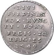 ¼ Thaler - Ferdinand I, Austria, 1549 reverse image