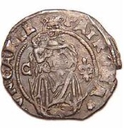 Denier - Ferdinand I Straight Shield, Hungary, 1527-1552 reverse image