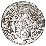 Denier - Ferdinand I Curved Shield, Hungary, 1528-1559 reverse image