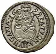 1 Denier - Leopold I, Hungary, 1695-1699 reverse image
