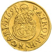 Denier - Leopold I Gold Strike, Hungary, 1698 reverse image