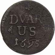 1 Duarius - Leopold I, Hungary, 1695 reverse image