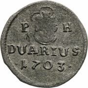 1 Duarius - Leopold I, Hungary, 1703-1705 reverse image