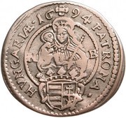 1 Kreuzer - Leopold I, Hungary, 1694-1695 reverse image