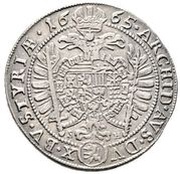 15 Kreuzers - Leopold I Graz, Austria, 1665 reverse image