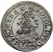 3 Kreuzers - Leopold I obverse image