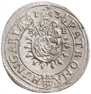 3 Kreuzers - Leopold I, Hungary, 1662-1663 reverse image