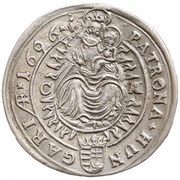 3 Kreuzers - Leopold I, Hungary, 1687-1704 reverse image