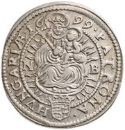 3 Kreuzers - Leopold I, Hungary, 1695-1699 reverse image