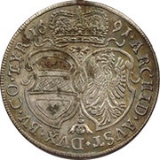 15 Kreuzers - Leopold I Hall, Austria, 1676-1697 reverse image