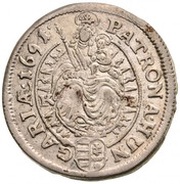 15 Kreuzers - Leopold I, Hungary, 1685-1696 reverse image