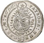 15 Kreuzers - Leopold I, Hungary, 1696 reverse image