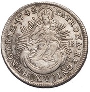 15 Kreuzers - Maria Theresa, Hungary, 1742-1744 reverse image