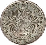15 Kreuzers - Maria Theresa, Hungary, 1747-1750 reverse image