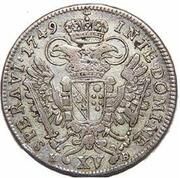 15 Kreuzers - Francis I of Lorraine, as co-ruler, Hungary, 1747-1750 reverse image