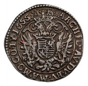 ¼ Thaler - Ferdinand III, Hungary, 1639-1656 reverse image