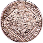 ¼ Thaler - Leopold I, Hungary, 1694-1701 reverse image