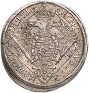 ¼ Thaler - Charles III, Hungary, 1716-1727 reverse image