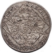 ¼ Thaler - Charles III, Hungary, 1727-1740 reverse image