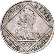 30 Kreuzers - Francis I of Lorraine, as co-ruler without X obverse image