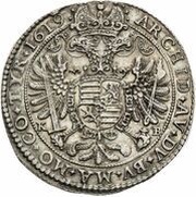 ½ Thaler - Matthias II, Hungary, 1617-1619 reverse image