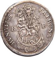 ½ Thaler - Francis II Rákóczi, Hungary, 1704-1707 reverse image