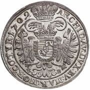 ½ Thaler - Joseph I, Hungary, 1708-1709 reverse image
