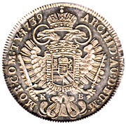 ½ Thaler - Charles III, Hungary, 1732-1740 reverse image