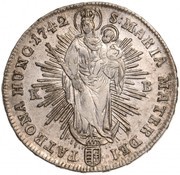 ½ Thaler - Maria Theresa, Hungary, 1742-1744 reverse image
