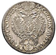 ¼ Thaler - Charles VI Hall, Austria, 1711-1724 reverse image
