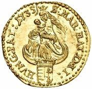 ¼ Ducat - Charles III, Hungary, 1735-1737 reverse image
