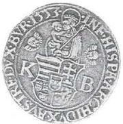 Thaler - Ferdinand I, Hungary, 1553 reverse image