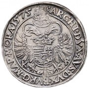 Thaler - Maximilian I, Hungary, 1575 reverse image