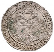 Thaler - Maximilian I, Hungary, 1575-1578 reverse image