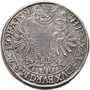 Thaler - Rudolf, Hungary, 1580-1583 reverse image