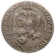 Thaler - Rudolf, Hungary, 1603-1608 reverse image