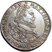Thaler - Matthias II obverse image