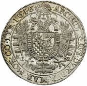Thaler - Matthias II, Hungary, 1616 reverse image