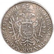 Thaler - Matthias II, Hungary, 1616-1620 reverse image