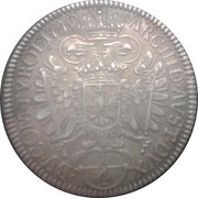 ¼ Thaler - Charles VI Hall, Austria, 1740-1741 reverse image