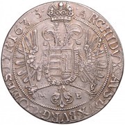 Thaler - Ferdinand II, Hungary, 1630-1636 reverse image