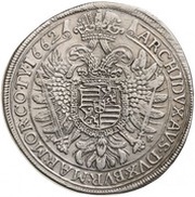 1 Thaler - Leopold I, Hungary, 1662-1663 reverse image