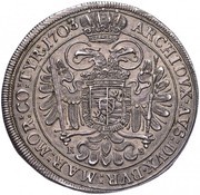 1 Thaler - Leopold I, Hungary, 1703 reverse image