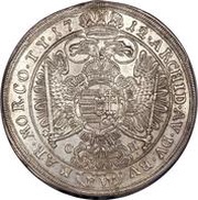 1 Thaler - Charles III, Hungary, 1712-1715 reverse image