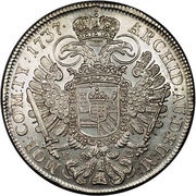 1 Thaler - Charles III, Hungary, 1730-1740 reverse image