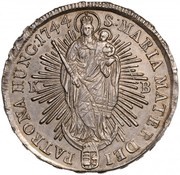 1 Thaler - Maria Theresa, Hungary, 1744-1745 reverse image