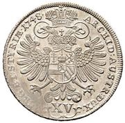 15 Kreuzers - Maria Theresia Graz, Austria, 1748-1750 reverse image