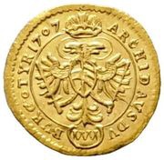 ⅛ Ducat - Joseph I Vienna, Austria, 1707 reverse image